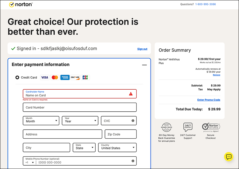 updated checkout branding look